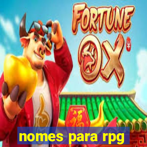 nomes para rpg